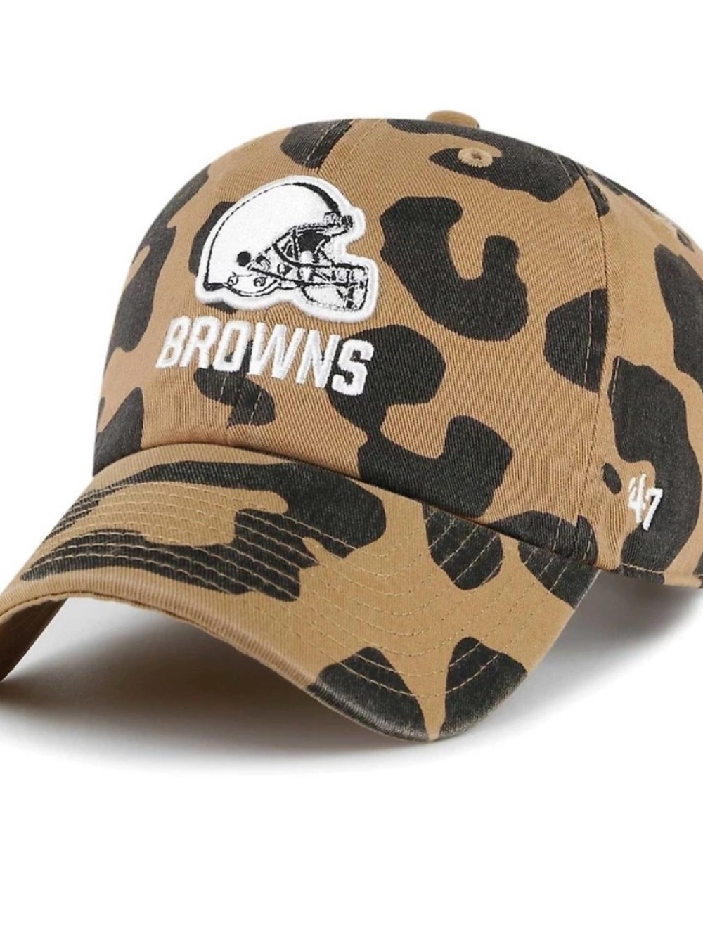 Women's '47 Brand Cleveland Browns Rosette Clean Up Hat